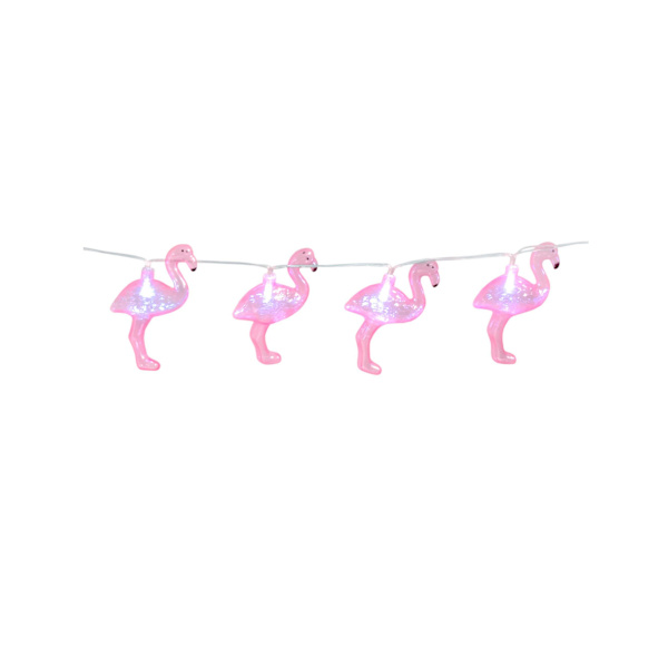 Flamingo lyskæde 140 cm