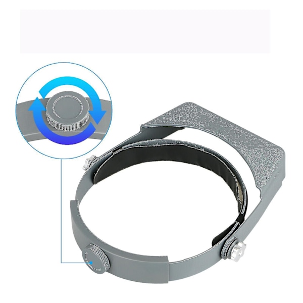 Optivisor Linse Hodebånd Forstørringsglass Briller Forstørringsvisir Glass Hodebånd 4 Linser