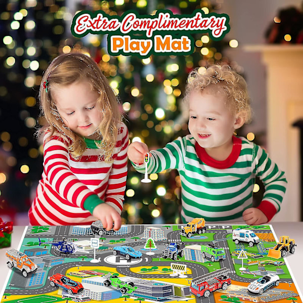 Julekalender 2024 Adventskalender Barn 24 Dagers Nedtelling Trekkbiler Leke Jule Nedtellingskalender Blindeboks Gave Til Barn Gutter Og Jenter