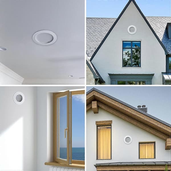 150mm Ventilationsventil med Skyddsgaller - ABS (150mm)