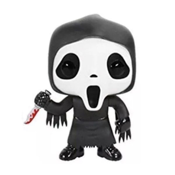Ghostface Figur Söt samlarobjekt Modell Docka Desktop Ornament Funko Pop Toy Dekoration Present för fans