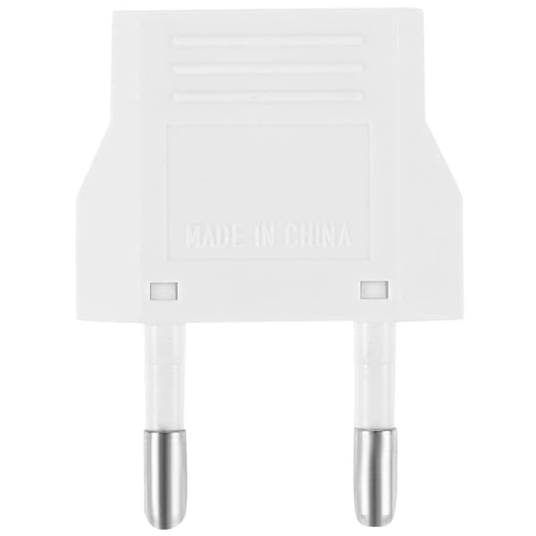 Europeisk støpselkontakt 6A Reisepluggadapter Vegg AC Strømpluggadapter EU-plugg
