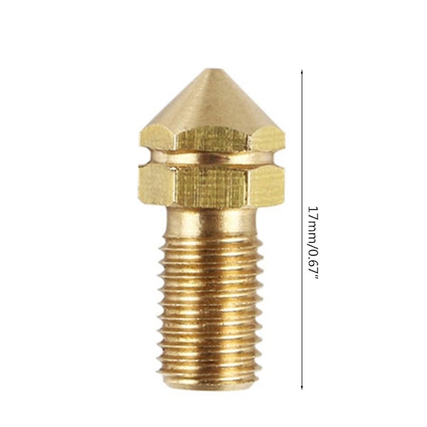 Ultimaker 3 3D-skrivarmunstycke i mässing, ersättning, 0,4 mm, för Ultimaker 3 UM3, 4-pack