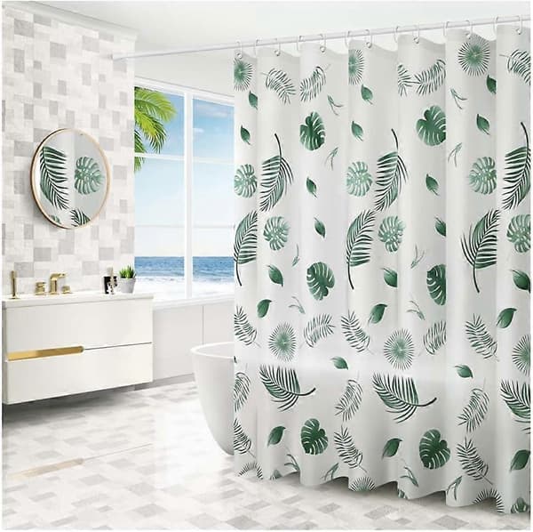Duschdraperier, Polyester Duschdraperi 180 x 200 cm, Mögelresistent