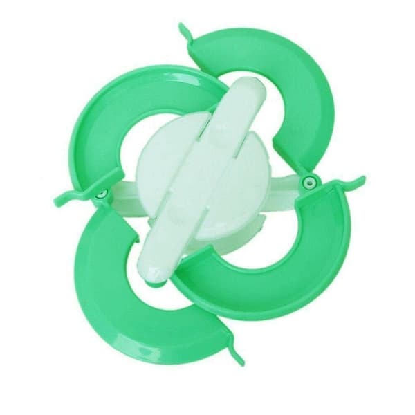 4-delt sett med plastpompom-makere Pompom-makersett Multipakke Lag pompomer