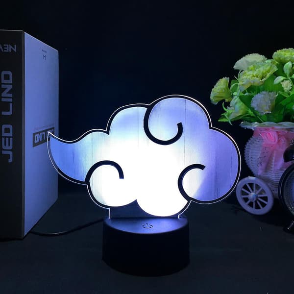 Akatsuki Cloud Anime -lamppu 3D-yövalo lapsille