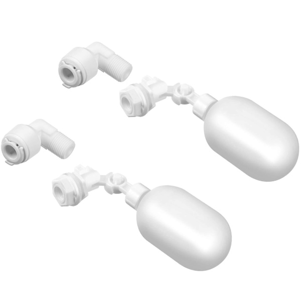 Vattenfilter Flytkulventil 1/4 Tum Justerbar Flytkulventil Plast Vattentank Flytkulventiler