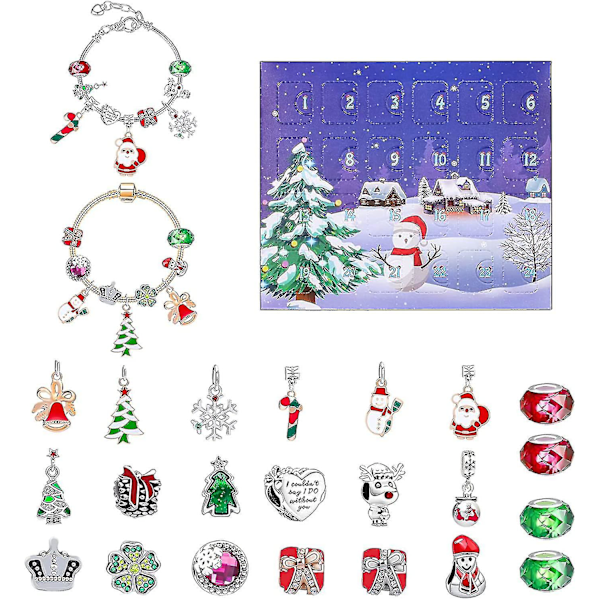 24 Ruudun Mainoskirjekuori Sokea Laatikko DIY-riipus Charm Korut Ma-sarja