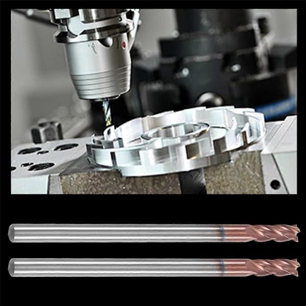 5 stk. 3 mm Solid Carbide Endmills 4 Fløyte Sporfresing Profilfresing Planfres
