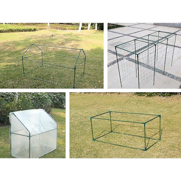 Drivhusrammeforbindelse, 12 stk Plastforbindelse Blomster Rattan Plastspenne
