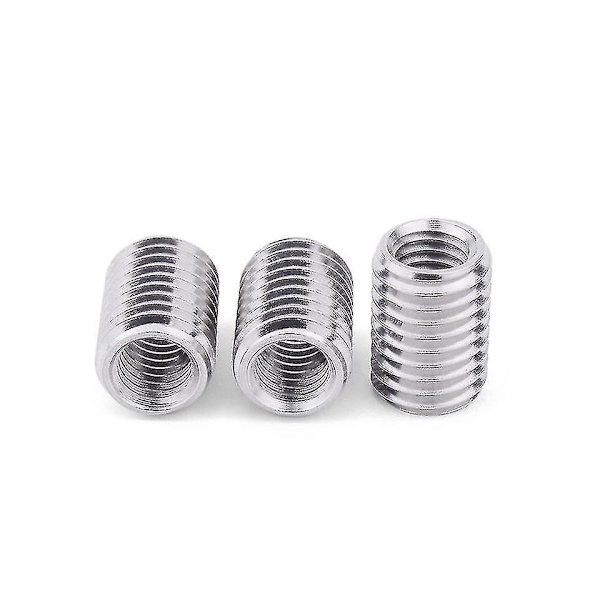 Yttre M12 Inre M10 5 st Inre Yttre gängad ihålig rörkoppling Transportör Silver Adapter Skruv