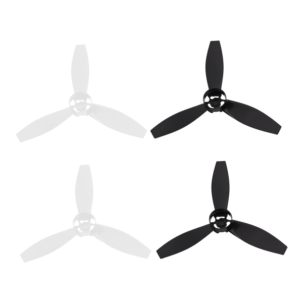 4 Propellerblader for Parrot Bebop 2 Drone Svart Hvit