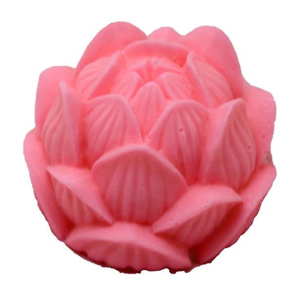 Aromaterapi Lys Silikonform 3D Lotusblomstform Såpe Silikonform DIY HFMQV