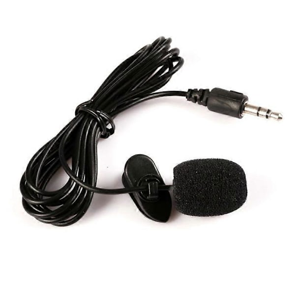 3,5 mm klipsmikrofon med handsfree, kablet lavalier-mikrofon for PC-høyttaler JIKAIX
