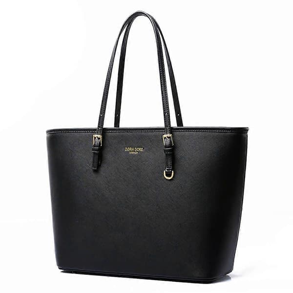 Shopper-veske i imitert skinn, herreveske for kvinner
