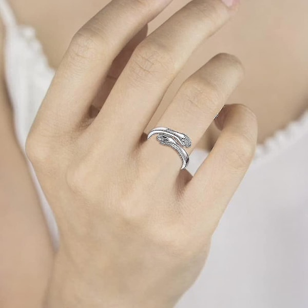 925 Sterling Silver Kramaringar för Kvinnor Jag Älskar Dig För Evigt Kramaring Justerbar Band Smycken Present till Tonårsflickor Par Kramande Handringar Silverpläterad