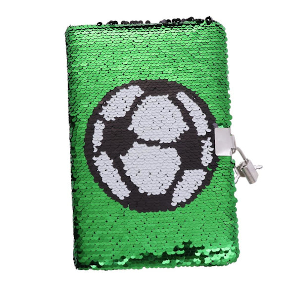 Magiclulu Drengenes Sportsgaver Fodbold Sequin Journal Notesbog Med Lås Børns Daglige Sequin Børns Fodboldsæt Piger Dagbog Med Lås Og Nøgle Sequins Foring