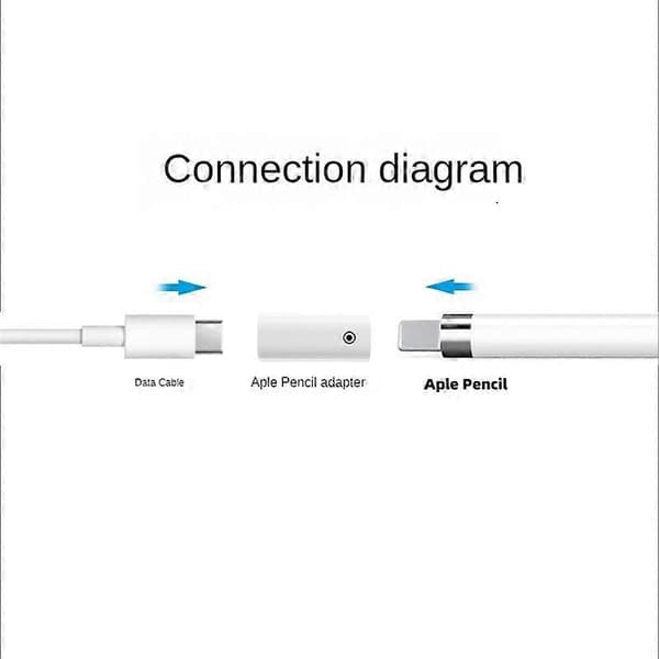 Opladningsadapter til Apple Pencil IPad 1. generation, hun-konverter