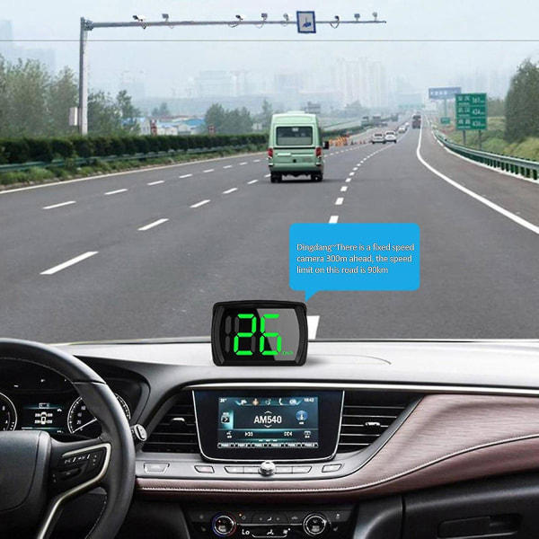 Digitaalinen GPS-nopeusmittari Auton Universaali HUD Head Up Display Nopeuden MPH:n kanssa Kaikille Ajoneuvoille