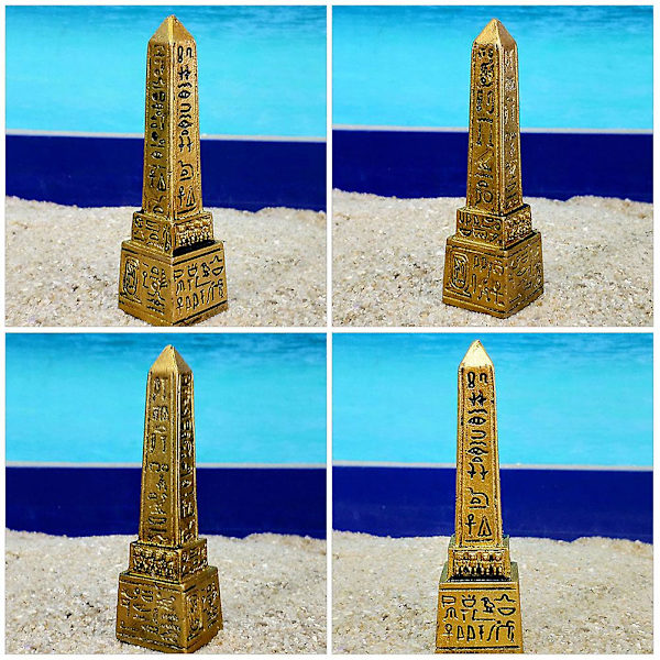 Egyptisk Obelisk Figur Egyptisk Tårn Statue Skrivebords Egyptisk Tårn Figur