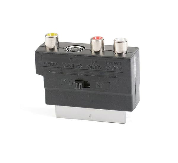SCART-adapter - SCART til 3 RCA & S-Video adapterboks