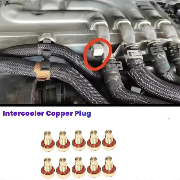 10 st LR150067 Turbo Intercooler Kopparplugg för Land Rover