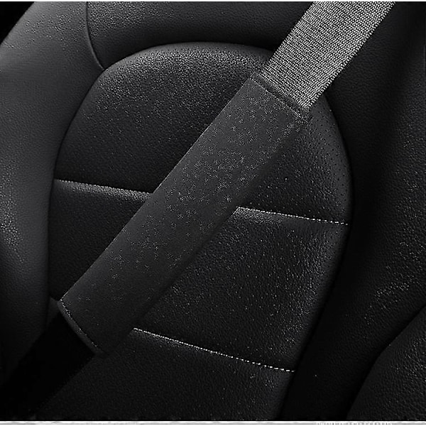 För Volvo Säkerhetsbälte Axel Skydd XC60/XC40/S90/S60 Säkerhetsbälte Mocka Skydd (Par, Svart)-Bra