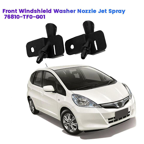 2 stk Frontrutevaskerdyse 76810-TF0-G01 for GE8 Jazz Fit 2008-2013 Panserrutevaskerdyse