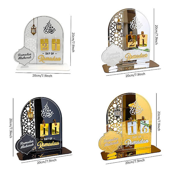 Ramadanin Adventi-kalenteri 2024 Koti-koristeluun, Eid Ramadan Mubarak Adventi-laskentakalenteri, Ramadanin ja Eidin Kalenteri-lahjat