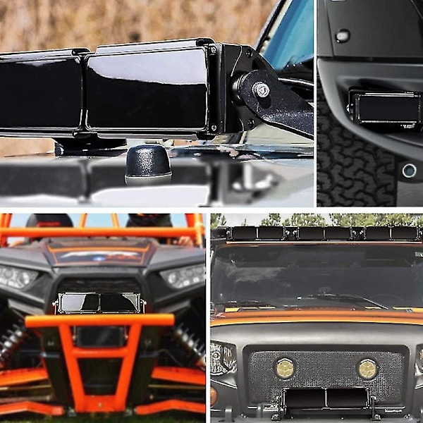 20 Tums Skyddande Svart Linsöverdrag för LED-ljusramp Lastbil Offroad 4wd SUV ATV