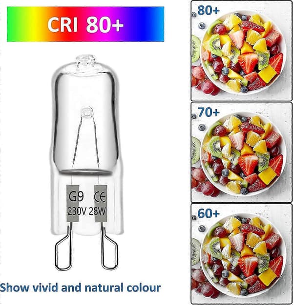 10-pack 28W 230V 370LM 2700K Varmvit Dimbar G9 Halogenlampor