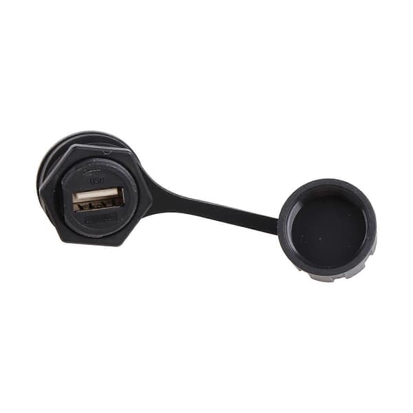 USB 2.0 Hunn Panel Pass Connector Mount Socket Plugg Vanntett IP67 Med Hette