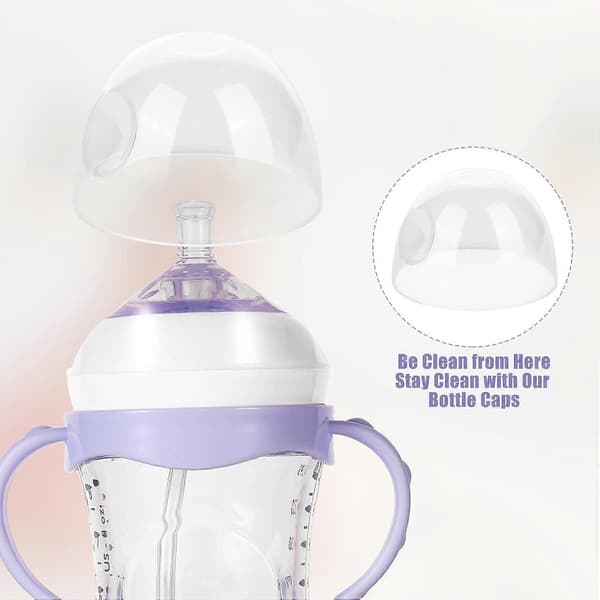 4 KPL Vauvan Tutin Pullon Korkin Vaihtokansi Philips Avent Natural -pulloihin 4oz &
