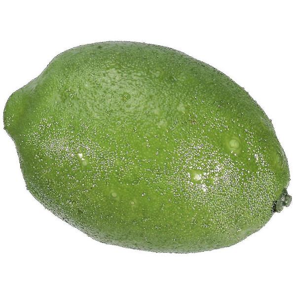 6 stk. Realistiske Kunstige Plast Lime Sitron Frukt Mat Falsk Hjemmedekor