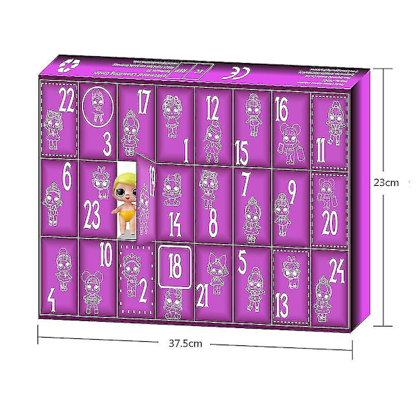 Juldockor Adventskalender 2023 24 Dagar Nedräkningskalender Blind Box Vacker Babyöverraskning Leksak Julgåva