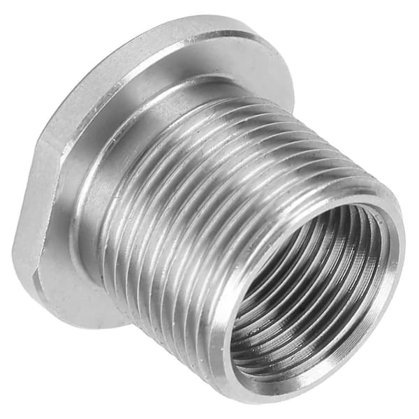 Drivstoff Filter Adapter Rustfritt Stål Gjenget Kobling 1/2-28 Til 5/8-24 Universal Tilpasning