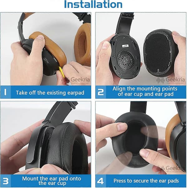 QuickFit Erstatningsøreputer for Skullcandy Crusher 360 Hodetelefoner Øreputer, Reparasjonsdeler (Brun)