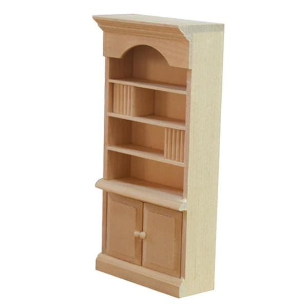Dockhus Miniatyr Möbler Trä Bokhylla