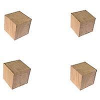 Möbelfot i ek 5 cm 4-pack