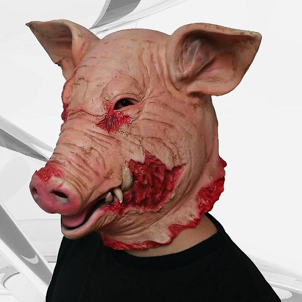 Cosplay-naamio Cosplay-tarvike Halloween Cosplay-asu Sianpään naamio Halloween-pelottava naamio Pelottava eläimen naamio