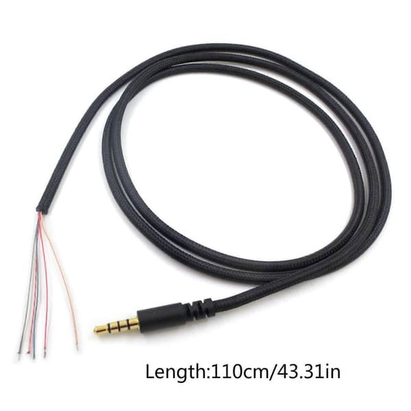 Hovedtelefonkabel 3,5 mm hanstikforbindelsessnor til Kingston Hyper X Cloud II Core Pro Cloudx Stinger Revolver S