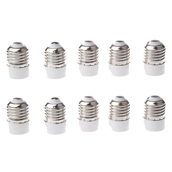 10 Pak E27 Til E14 Pærefatning Adapter Konverter Pære Forlænger Base CFL Lille Skrue Adapter