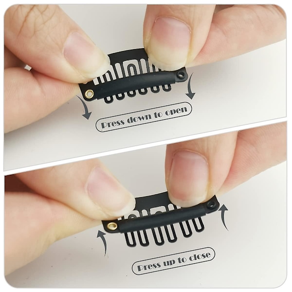 Perukclips att sy in, hårklämmor för peruker, 30-pack
