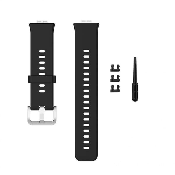 Blød silikone urrem til Huawei Fit Watch Tia-b09 Tia-b19 Sort