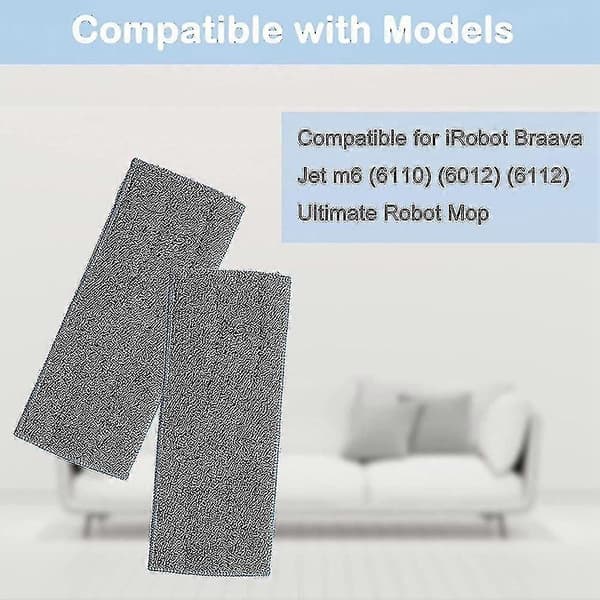 10-pak Braava Jet M6 Vådmoppepuder kompatible med iRobot Braava Jet
