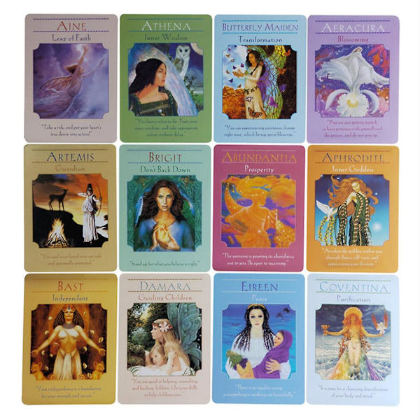 Gudinnor för Oracle Cards Engelsk kortlek Tarot Mystisk spådom Ödeskort