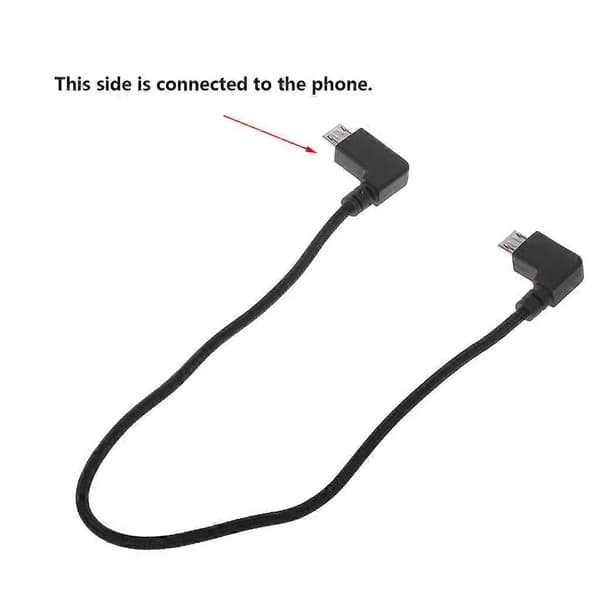 Fjernkontroll Data Tilkoblet Kabel Linje Wire til Mobiltelefon Tablet Micro USB Connector For Mavic Pro Mavic Air Mavic 2 DJI SPARK RC Drone FPV