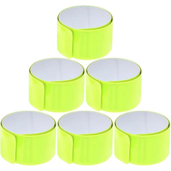 6 stk. Refleksstriper Reflekterende Snapbånd Bærbare Armbånd For Sykling