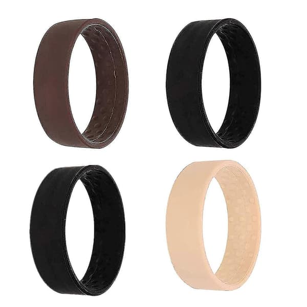4 stk. Nye Silikone Hårelastikker Foldbar Hårring Reb Stationær Elastisk Hår Scrunchie Hestehaleholder Hårelastik Tilbehør.