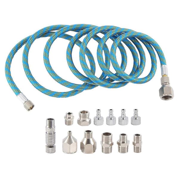 Airbrush Adapterset, snabbkopplingsadapterkit för airbrush, nylonflätad luftslang, för luftkompressor